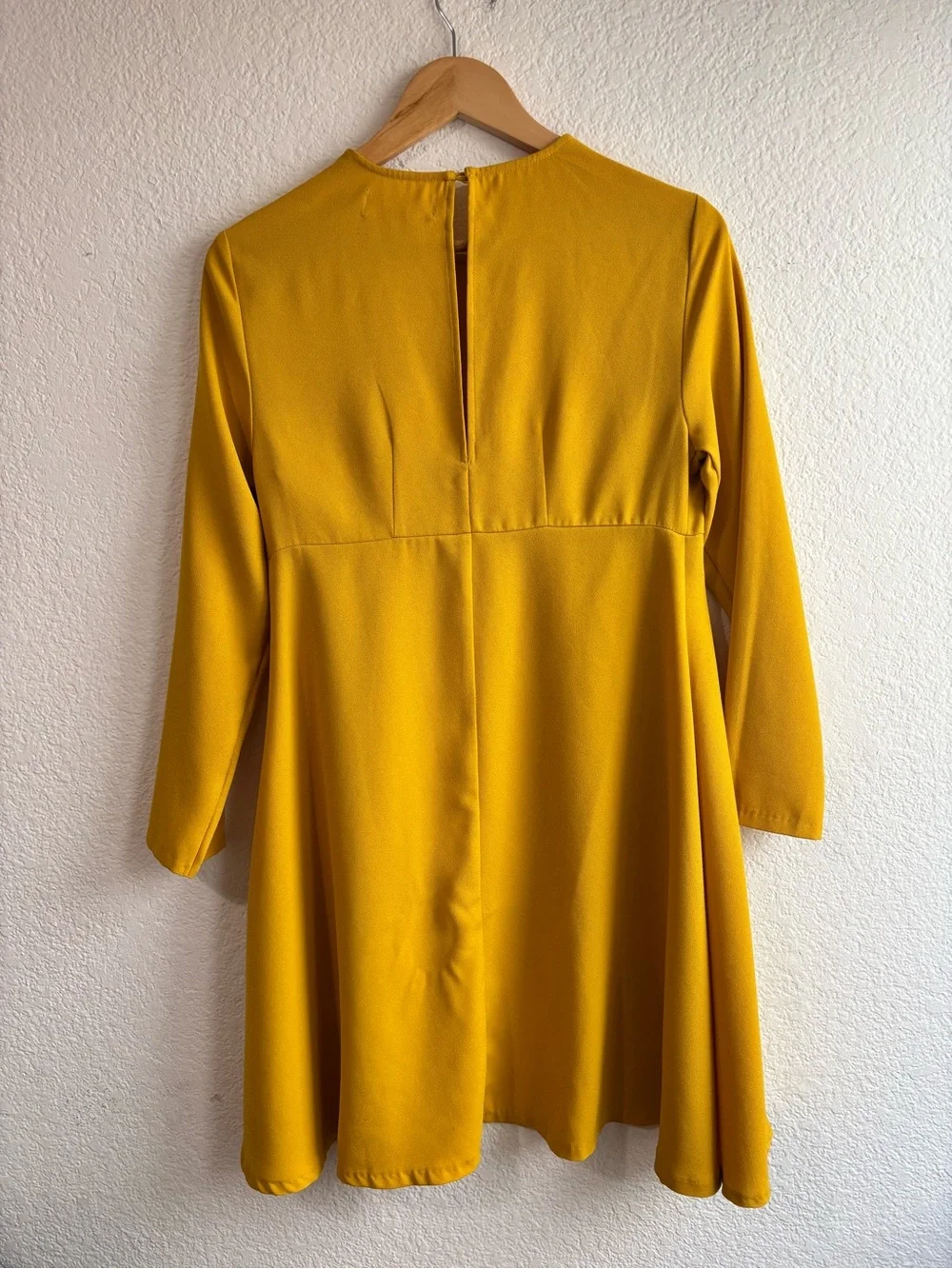 Philosophy Mustard Yellow Long Sleeve A Line Dress Size Small
